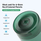 EAGLE Electric Pencil Sharpener USB/Battery Powered, 3s Fast Sharpener for 6-8mm Pencils 2 Point Options for School Home Office