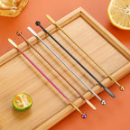 Stainless Steel Coffee Stir Stick Juice Rio Cocktail Drink Stirring Mixer Sticks Wedding Party Bar Muddler Champagne Stirrer