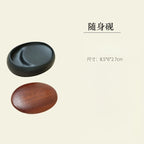 She Inkstone with Lid Antique Chinese Ink Stone for Calligraphy Writing and Traditional Painting Practice Natural Rock Inkstone