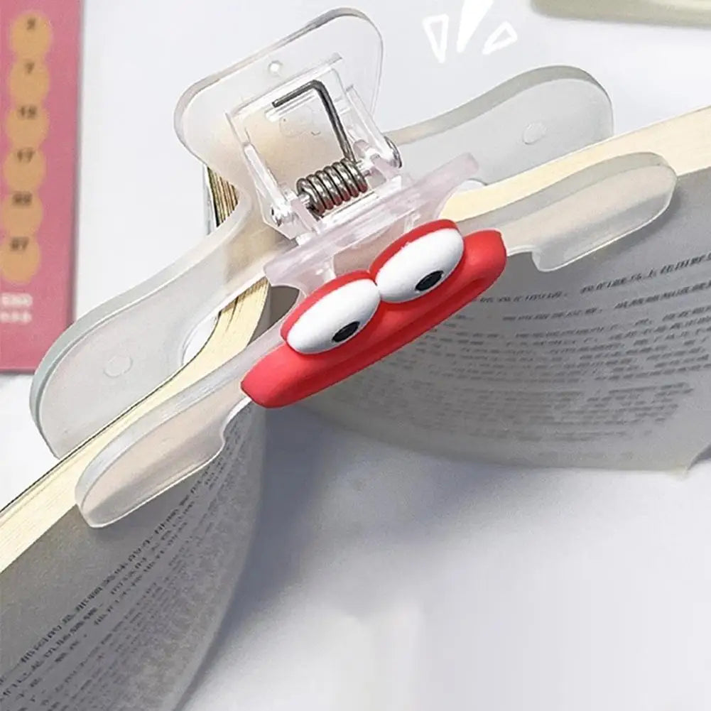 Funny Book Folder Clip Simple Reading Aid Fixed Book Holder Creative Design Practical Note Holder For Bookstore Kawaii Paperclip