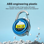 Retractable Keychain Tape Measur Portable Mini Centimeter Inch Retractable Ruler Roulette 2 Meter Measure Tape Gift