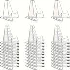 30pcs Clear Acrylic Display Stands - No Power Needed for Sports Cards & Graded Collections