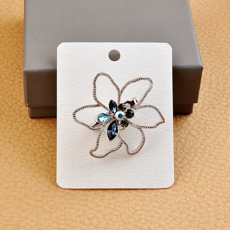 50pcs/lot Brooches Display Cards Blank Kraft Paper Tag for Jewelry Packaging Cards Small Business Sale Hang Price Tag Card 7*7cm