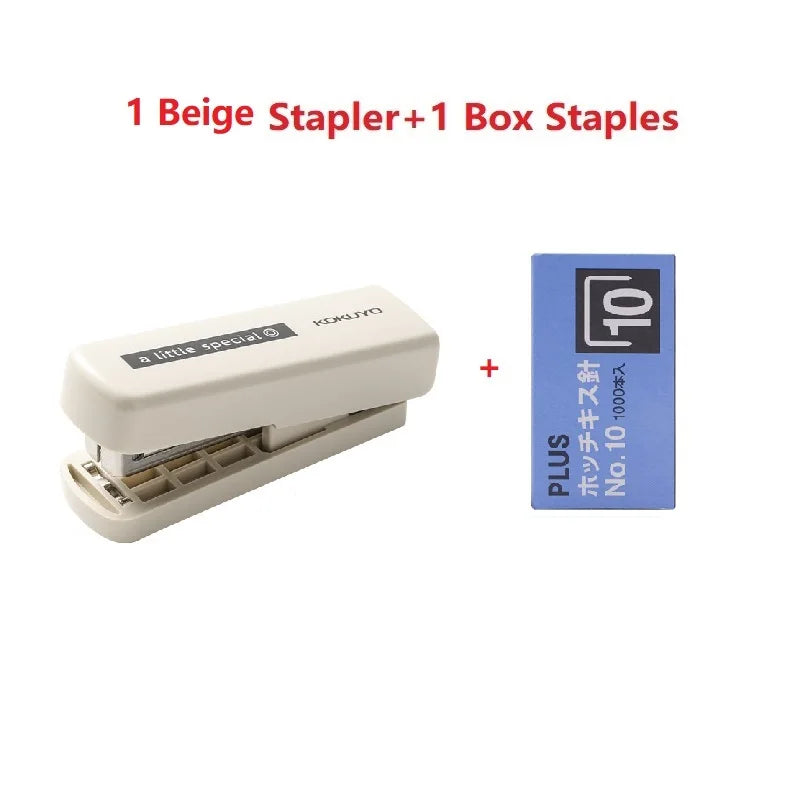 Kokuyo A Little Special 10#Needle Mini Stapler,Strong&Easy Lightforce Effortless Stapling Tool for School,Home,Office,Exam,Files