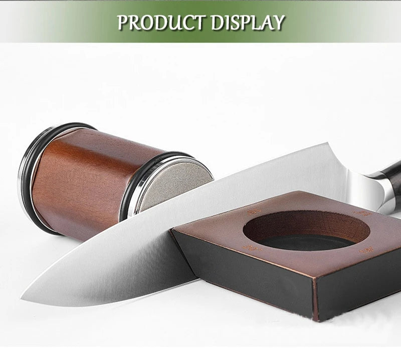 Magnetic Rolling Knife Sharpener 4 Angles Base 5 Types Grinding Discs EVA Protection Gift Box