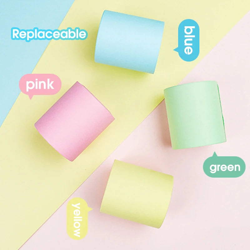 Creative Tape-Style Sticky Notes Tearable Replaceable Paper Core 8m Durable Strong Viscosity for Office And School Supplies