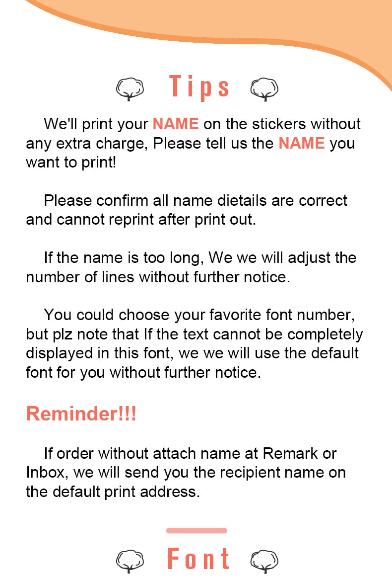Custom Waterproof Name Tag Sticker Kawaii Rainbow Stickers Decals Personalized First Name Label for Children School Stationery