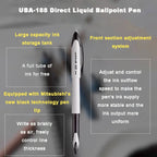 3/6pcs Japan Uniball Gel Pen AIR Straight Liquid Signature Pen UBA-188 Black Technology 0.5/0.7mm Free Writing School Supplies