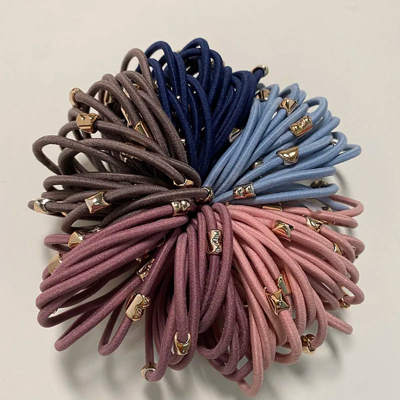 10PCS New Girls Elastic Hair Rubber Bands Kids Headbands Women Hair Tie Hair Gum Ponytail Hair Holders Hair Accessories