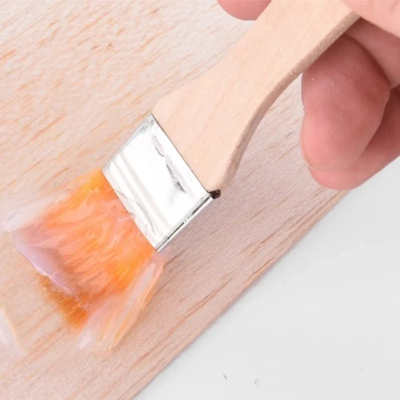 10Pcs  Wooden Handle Brush, Nylon Bristles Welding Cleaning Tools For Solder Flux Paste Residue Keyboard PC