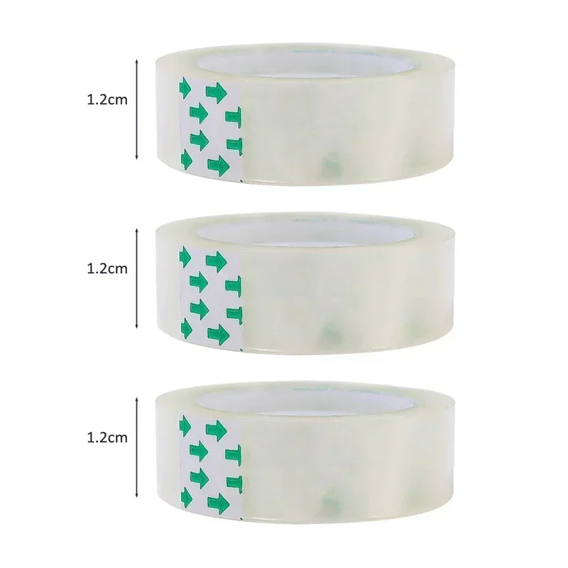 10/5/1 Rolls Premium Transparent Tape 0.8cm 1.2cm 1.8cm Multifuntion High-viscosity Adhesive Tape for Gift Wrapping Packing