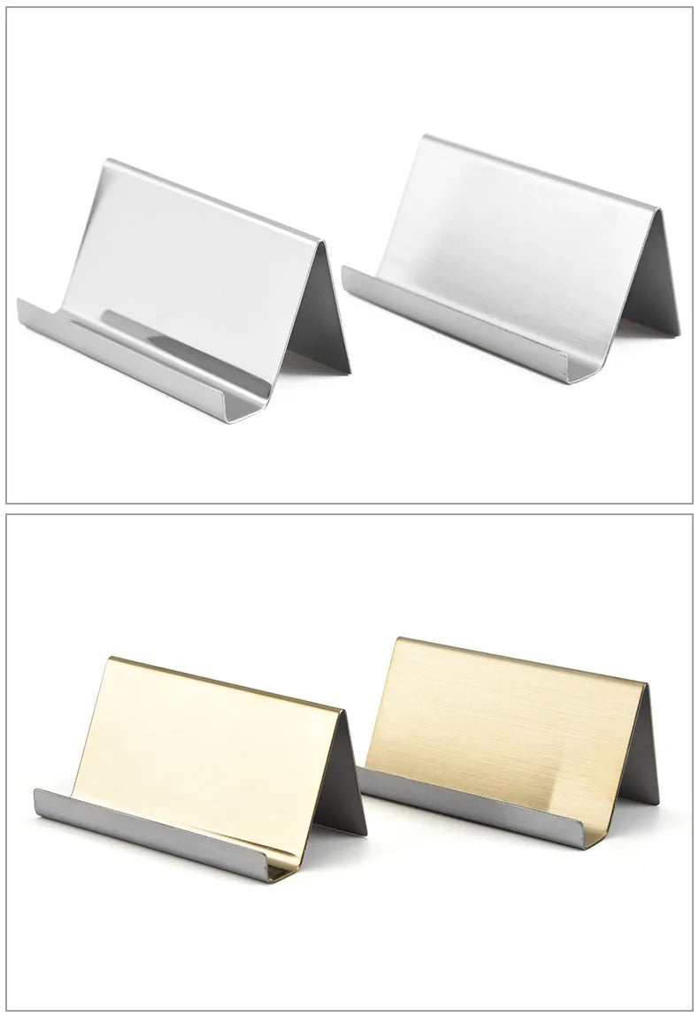 Metal Business Card Name Tag Display Rack Display Stand Desktop Table Organizer Cellphone Holder Conference Room Accessories