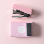 Mini Desktop Stapler Set with 400 Staples Portable Office Stationery Kit Home School Supplies Compact Paper Fastener Tool
