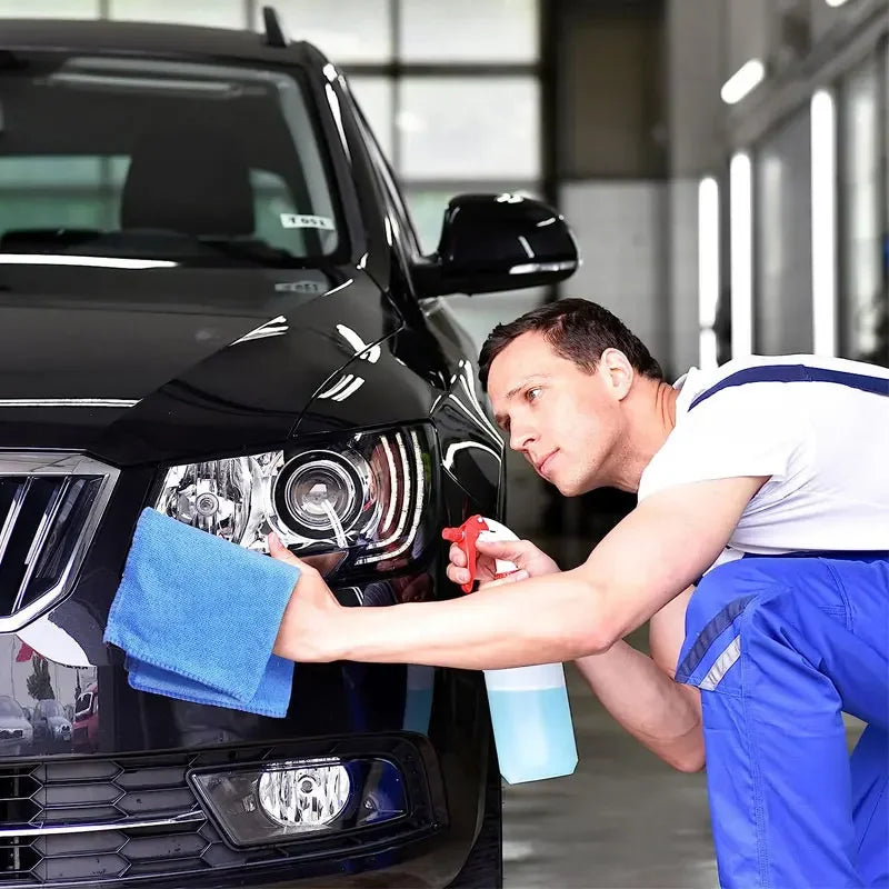 10/200PCS Microfiber Car Cleaning Towels Super Absorbent Car Drying Cloth Household Car Care Detailing Hemming Towel Duster Rags
