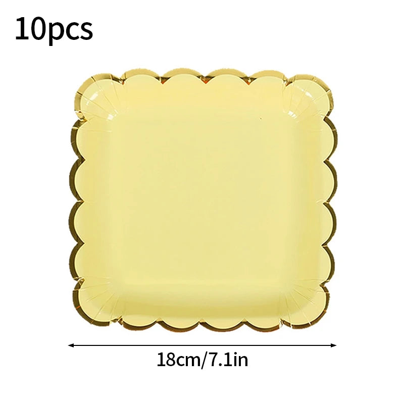 24pcs 7/9inch Pink Daisy Theme Disposable Tableware Flower Plate Napkin Banner Birthday Party Baby Shower Wedding Decor