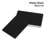 50 Pcs/Set Portable Laser Engraving Aluminum Metal Carte Business Card Blank Name Cards