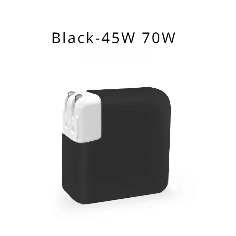 Travel Silicone Case for MacBook Charger 29-140W Adapter Cover Pro/Air Power Brick Organizer Apple Laptop Protection