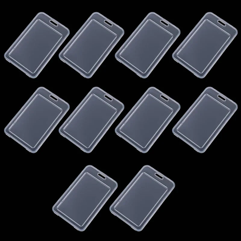 1-10Pcs Waterproof Transparent Card Cover Rigid Plastic Bus Card Holder Case Business Credit Cards Bank ID Card Sleeve Protect