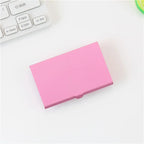 Business Aluminum Alloy Business Card Box, Portable and Portable, Credit Card Box, Colorful Metal Small Business Card Holder