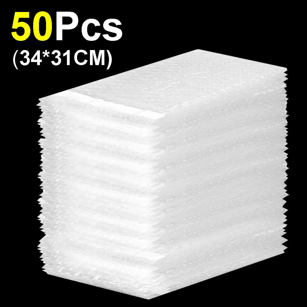 10-50pcs Envelope Shockproof Package White Bubble Bag PE Clear Cushioning Covers Protective Wrap Foam Packing Bags Can Be Sealed