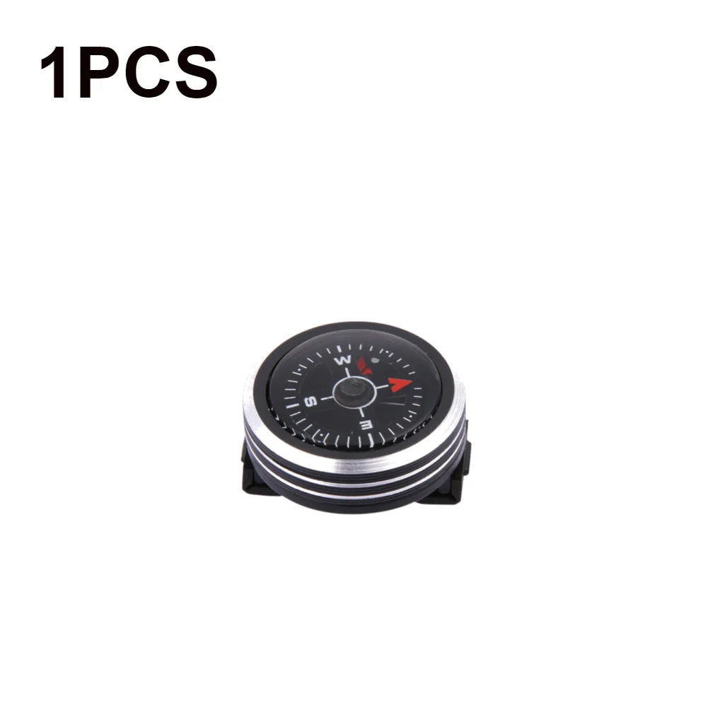Mini Watch Strap Button Compass for Paracord Bracelet Survival Mini Pocket Compass Outdoor Hiking Camping Accessories Tools