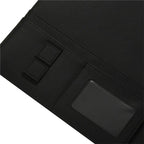 VO-A4 Vegetarian Leather 3 Ring Portfolio Binder Business Binder Padfolio With Notebook Pad Interview & Business