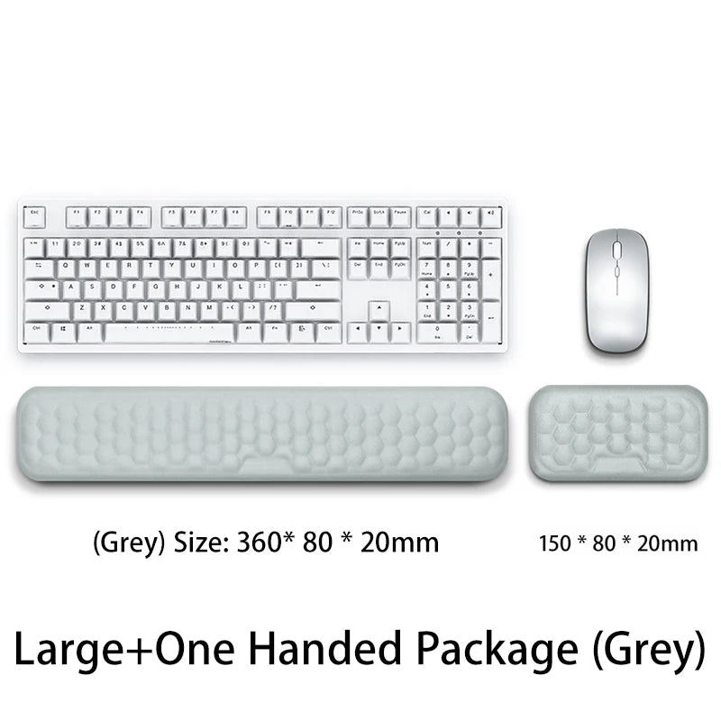 Keyboard Mouse Wrist Protection Rest Pad Ergonomic Office Typing Relax Wrist Memory Foam Mouse Pad PC Computer Laptops Mouse Pad