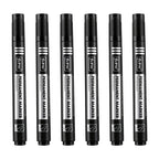 3/6Pcs/Set Permanent Marker Pen Fine Point Waterproof Ink Thin Nib Crude Nib Black Blue Red Ink 1.5mm Fine Color Marker Pens