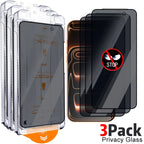 Easy Install Tempered Glass Privacy Screen Protectors for IPhone 17/17 Air/17 Pro/17 ProMax Anti-spy Auto Alignment Kit Film