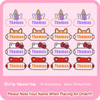Custom Heat Transfers Name Sticker Personalized Washable Clothes Ironing Stickers Iron-on Labels Fabric Clothing Babysuit Tags