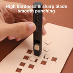 WUTA Basic 1pc Square Leather Punch Rectangle Hollow Oblong Hole Puncher Belt Strap Watch Band Cutter DIY Craft Leather Tools