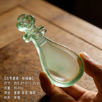 Lute and Guqin Shaped Ink Dish with Lid Chinese Calligraphy Ink Stone Traditional Stationery for Students