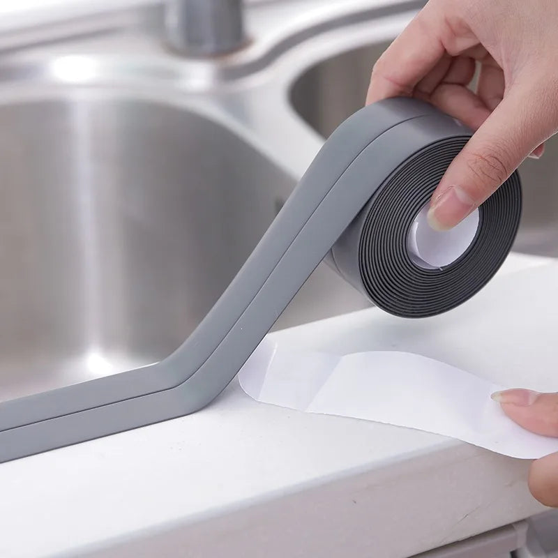 Waterproof Sealing Tape PVC Self Adhesive Bathroom Bath Wall Glue Sticker Kitchen Sink Caulk Mold Proof Seal Covering Tape Strip