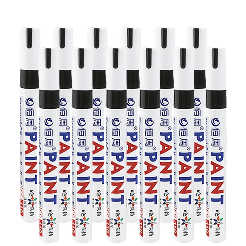 1/3/6/12 Colors Permanent Paint Marker White/Gold/silver Markers for Car Tire Tread Rubber Fabric Paint Metal Paint Marker Pens