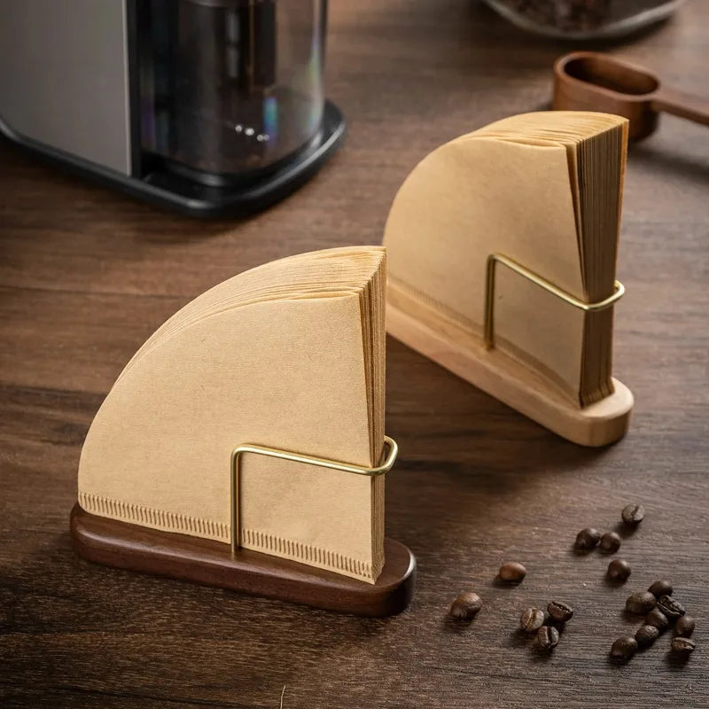 Coffee Filter Paper Holder for Baristas and Home Use Stylish Design Keeps Filters Organized and Accessible