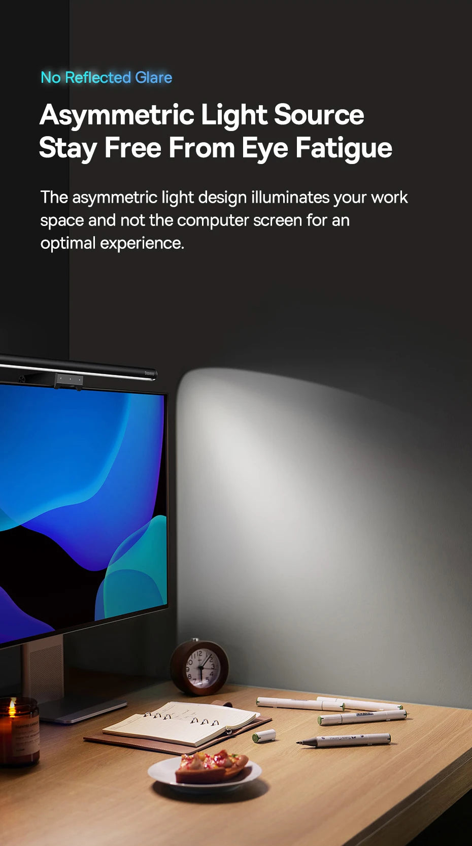 Baseus Screen Light Desk Lamp Computer Light Screen Hanging Light New Table Lamp LCD Monitor Laptop Light USB Study Read Lamp