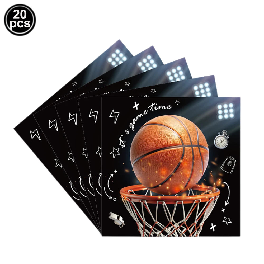 Basketball Tablecloths Basketball Party Decorations Rectangular Plastic Table Cover Boys Basketball Theme Birthday Party Supplie