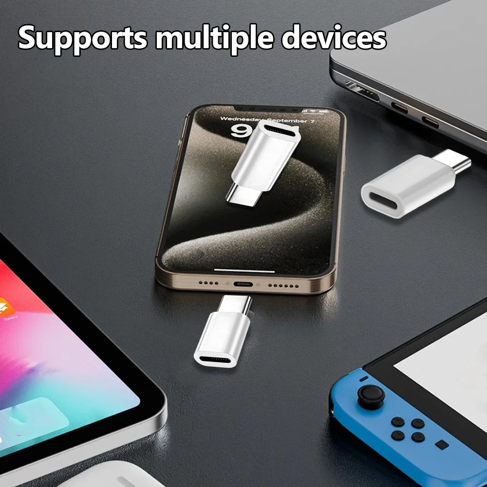 5-1Pcs Lightnning Female To Type C Male Adapter for iPhone 17 16 15 Samsung USB C Charging Converters IOS To Type C Converter