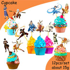 Avatar Korra Mako Cartoon Birthday Party Supplies Plate Cup Tablecloth Balloon for Girls Disposable Tableware Decor Supplies Set