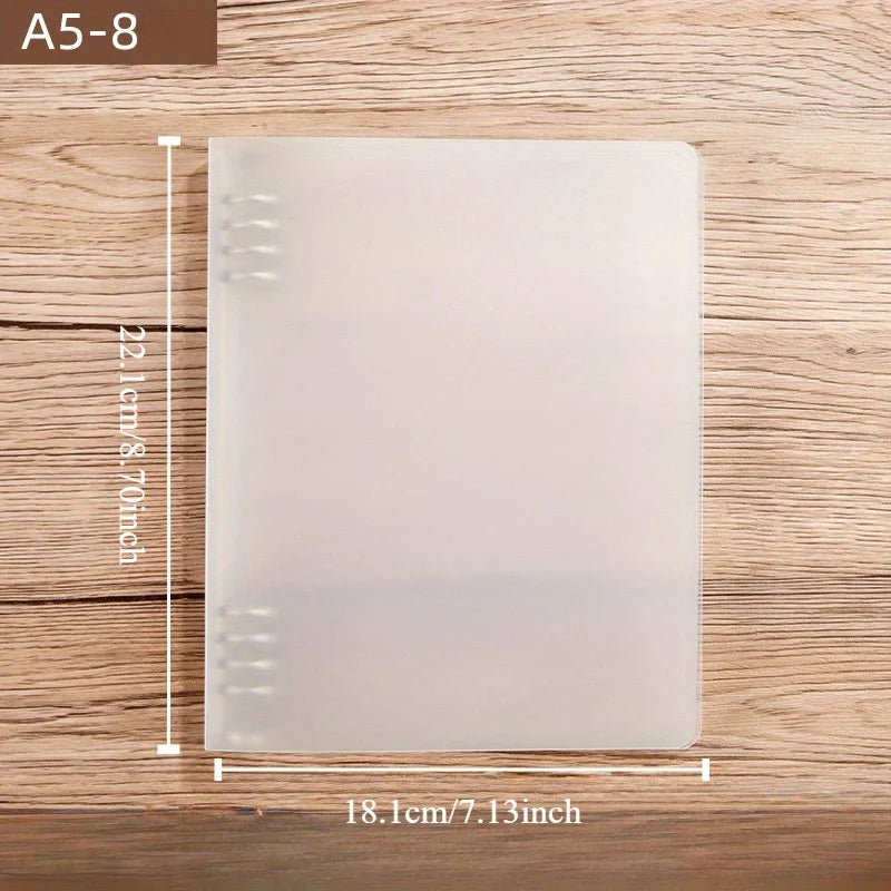 175-Page Capacity Ringed Binder, Clasp Closure Plastic Organizer Binder for Office, School, Home Supplies - PP Material