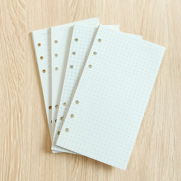 100 Sheet  A5 A6 Loose-leaf Colorful Replacement 100G Daolin Paper Refill Inner Page Line Inner Page Inside Paper Stationery