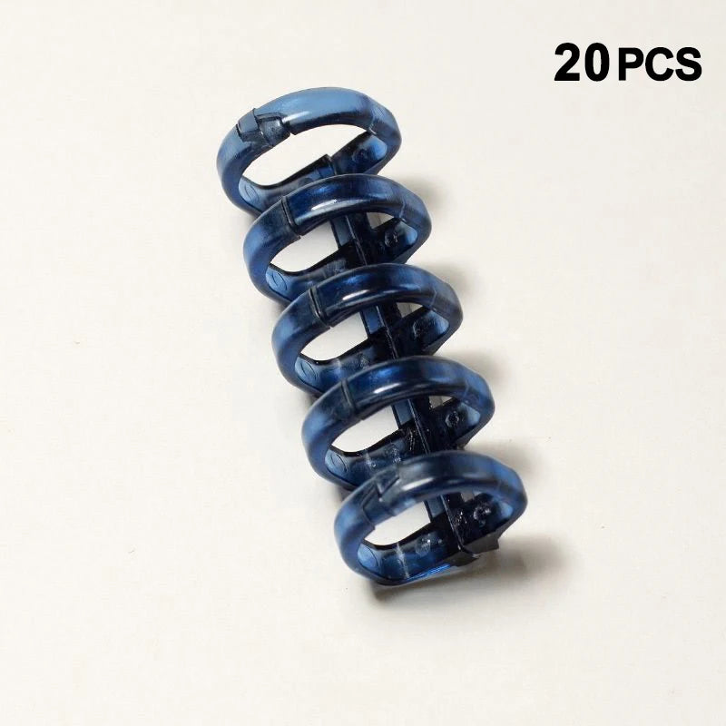 New 20Pcs Binder Buckle Loose-Leaf Book Accessories Binding Ring Buckle 5 Holes Not Uncomfortable Homemade Diy Punch Loose-Leaf