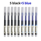 10 Pcs Color Gel pens.Quick Drying Large Capacity，0.5mm, suitable for Students, Note-taking, Marking, Drawing, Bookkeeping.