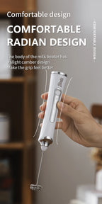 Bincoo Electric Milk Frothers Handheld Wireless Blender USB Mini Coffee Maker Whisk Mixer Cappuccino Cream Egg Beater Blender