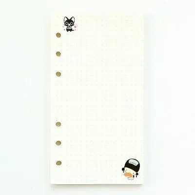 45 Sheets A5 A6A7 Loose Leaf Notebook Refill Spiral Binder Inner Page Weekly Monthly To Do Line Dot Grid Inside Paper Stationery