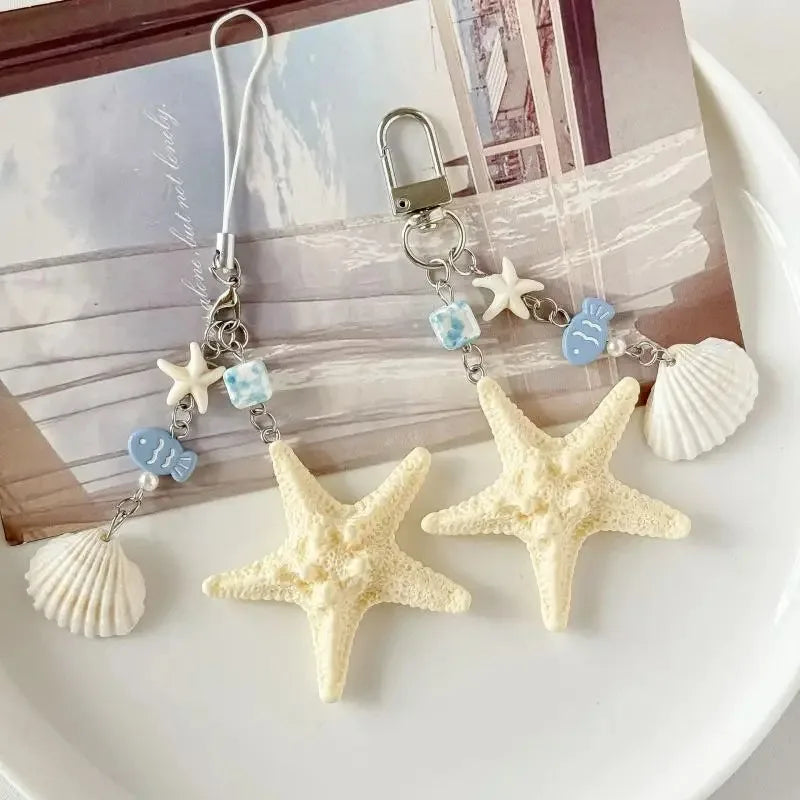 Cute Clouds Star Colourful Mobile Phone Strap Short Wrist Strap Charm Keychain Camera Chain Lanyard Universal Phone Case Lanyard