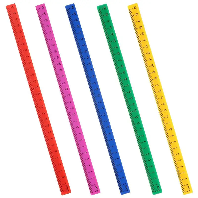 5 Pcs Plastic Magnetic Ruler Novelty Rulers Student Accessory with Centimeters for Students Flexible Work