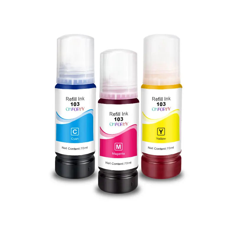 T103 103 104 Refill Dye Ink For Epson EcoTank L1110 L3100 L3110 L3111 L3116 L3150 L3151 L3156 L3160 5190 Desktop Printer