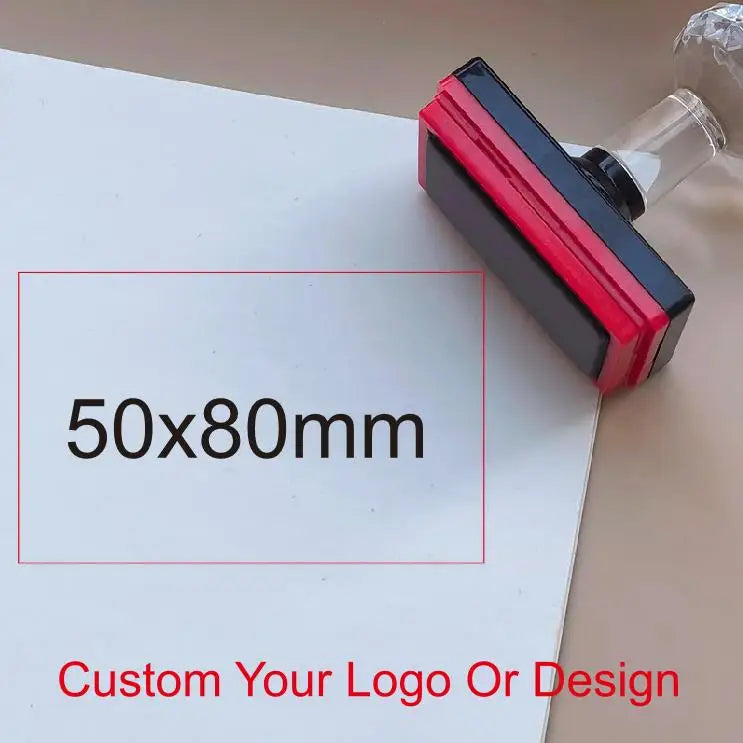 Personalized Logo and Text Self Inking Stamp Custom Your Own Design Company Logo Customized Photosensitive Seal Ink Stamp