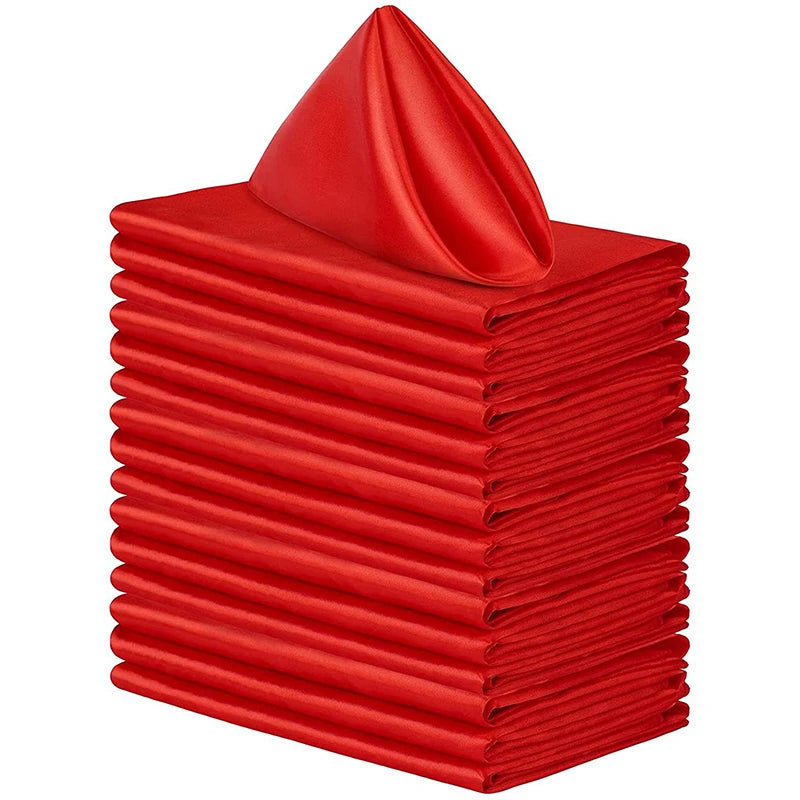 6pcs 30x30cm Table Napkins Square Dinner Napkins Washable Soft Table Napkins for Wedding Birthday Parties Decoration